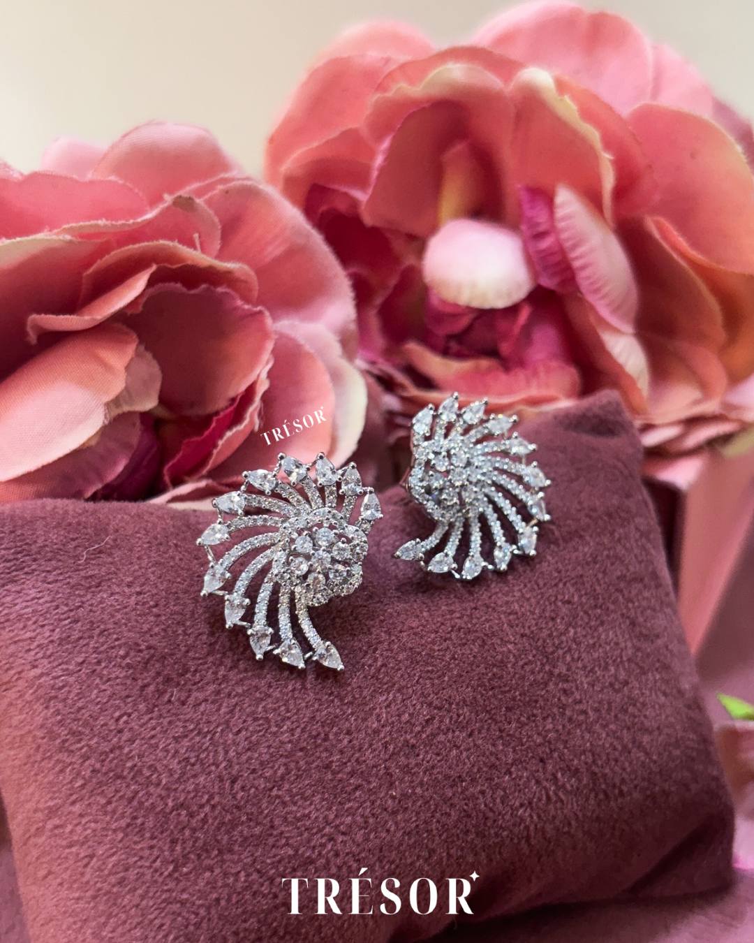 Spike & Flower Studs