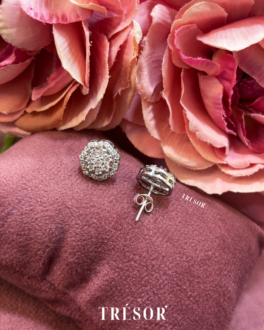 Hexagon Studded Studs