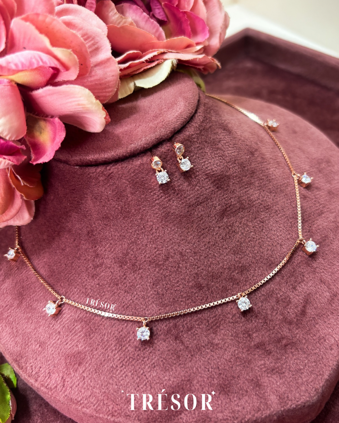 Big Micro Diamonds Pendant Set