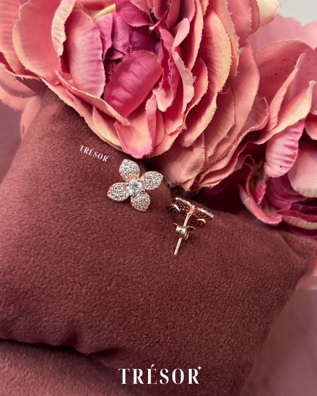 4 Leaves Flower Earrings