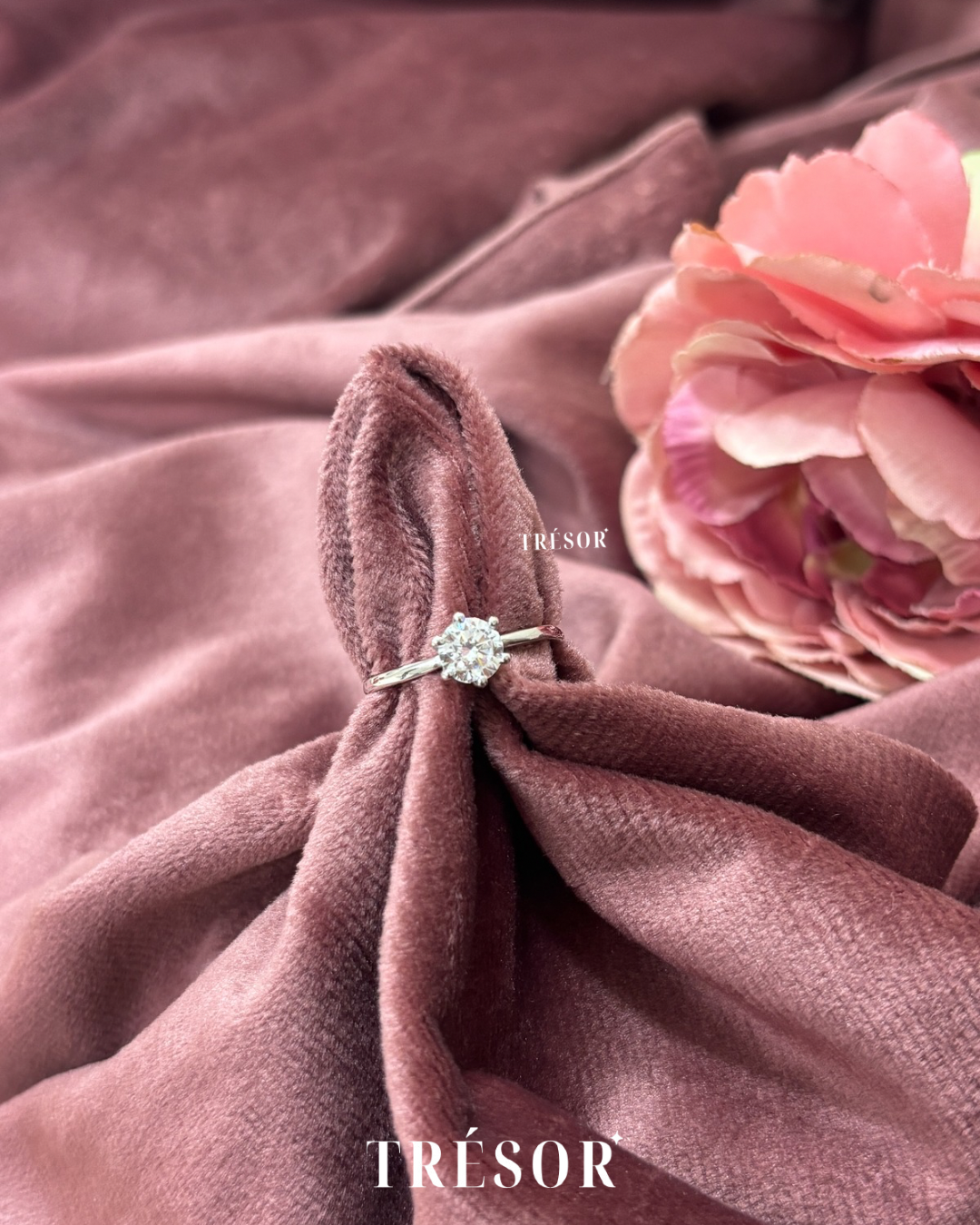 Plain Solitaire Ring