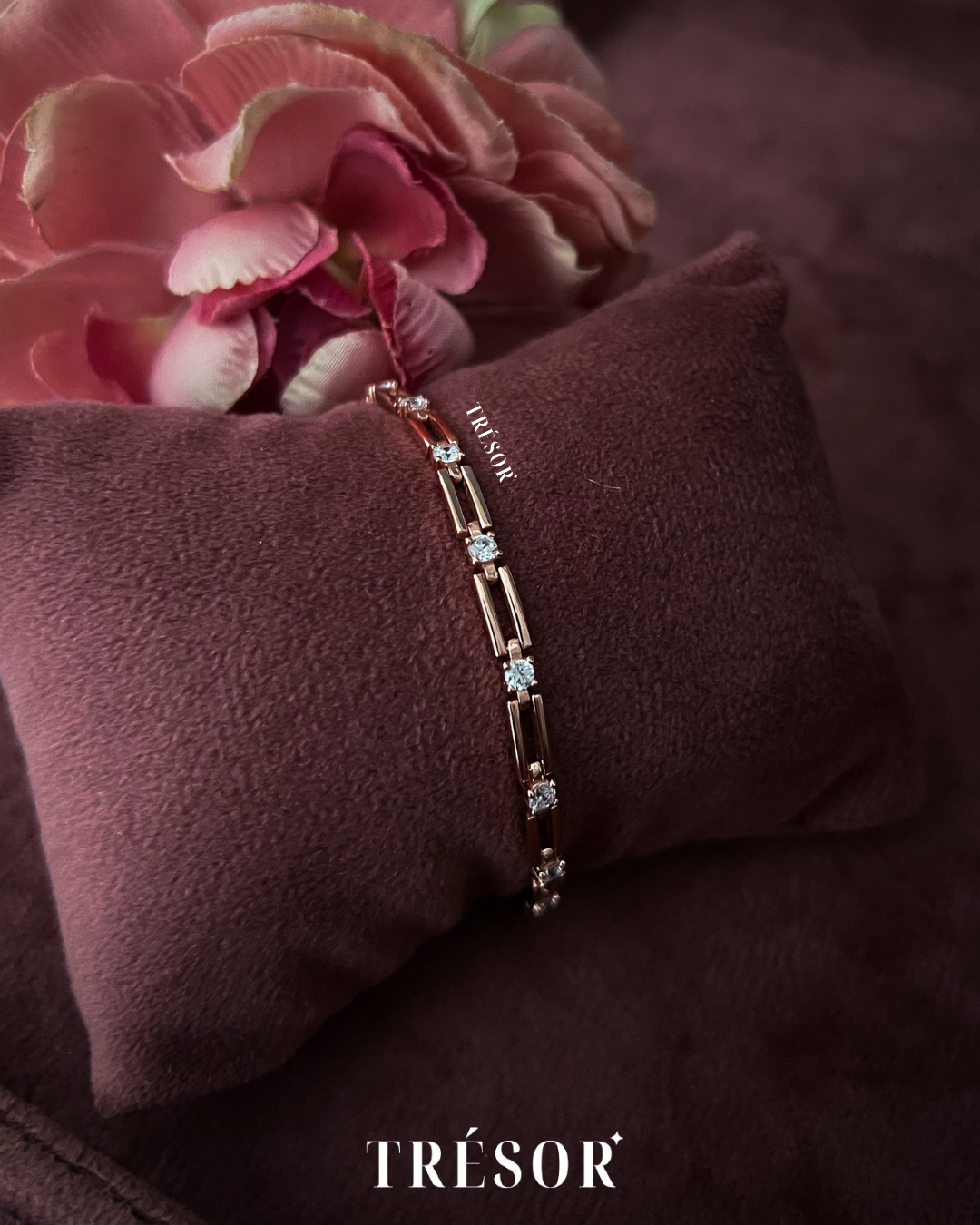 Rectangle & Solitaire Bracelet