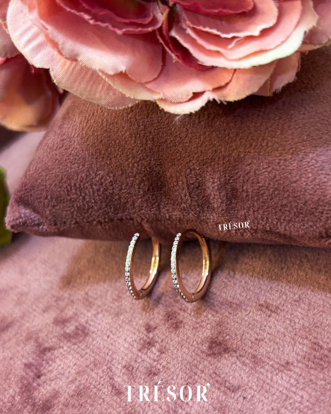 Classic Dainty Studded Hoops