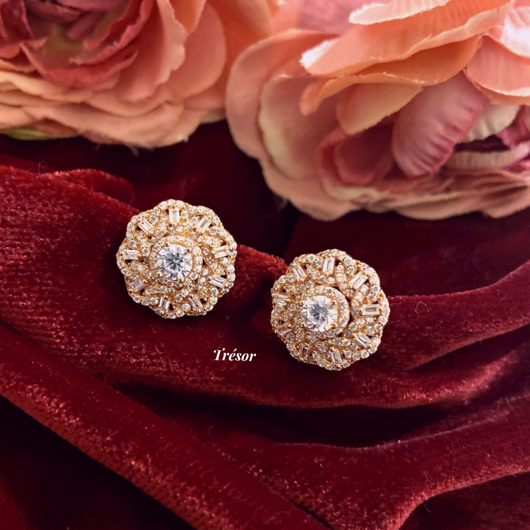 Twisted Flower Big Studs