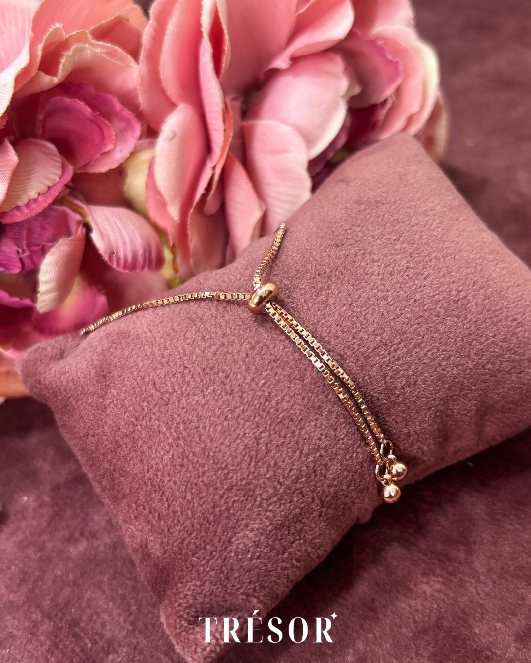 Oval Half Tennis Adjustable Bracelet