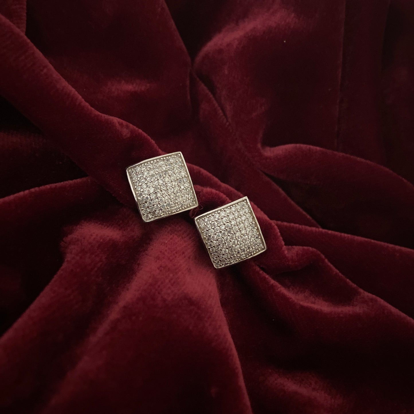 Square Studded Earrings