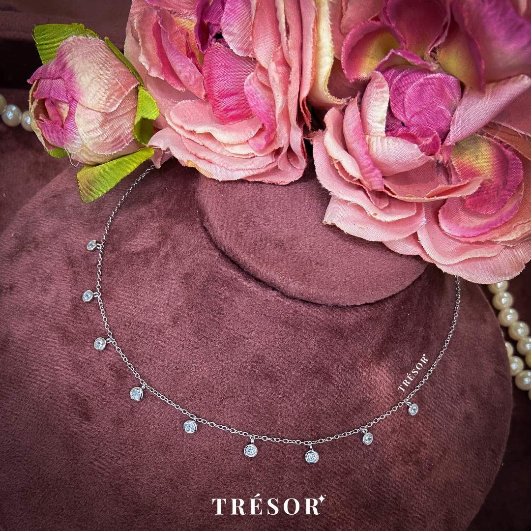 Micro Diamonds Charm Necklace