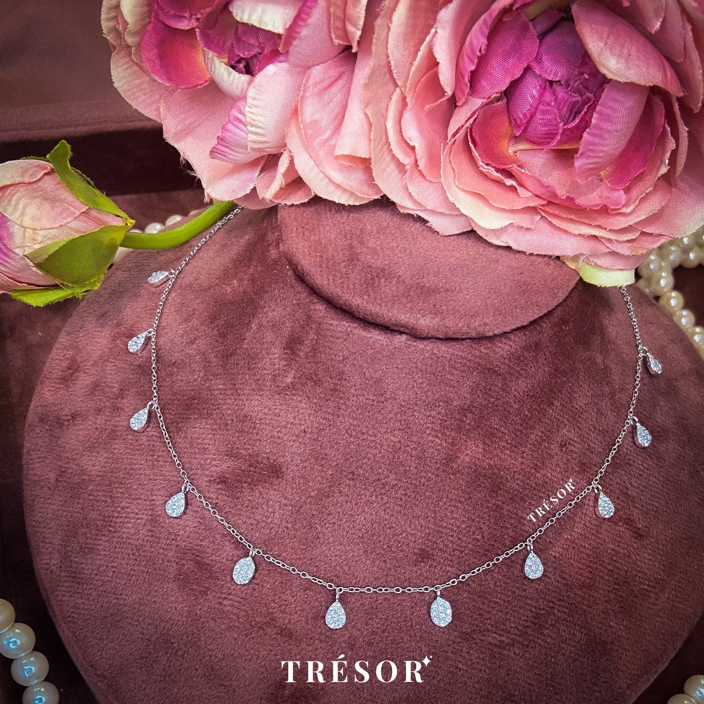Small Drop Charm Necklace