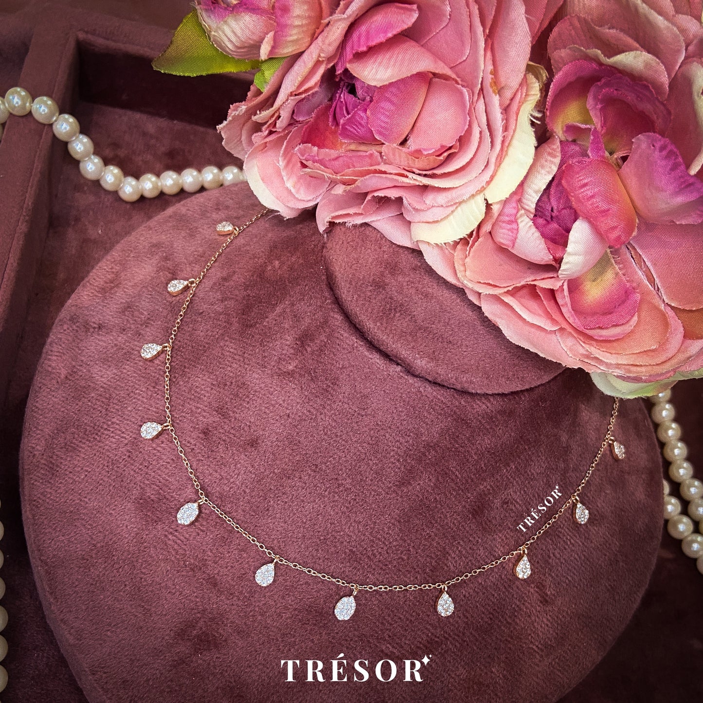 Small Drop Charm Necklace