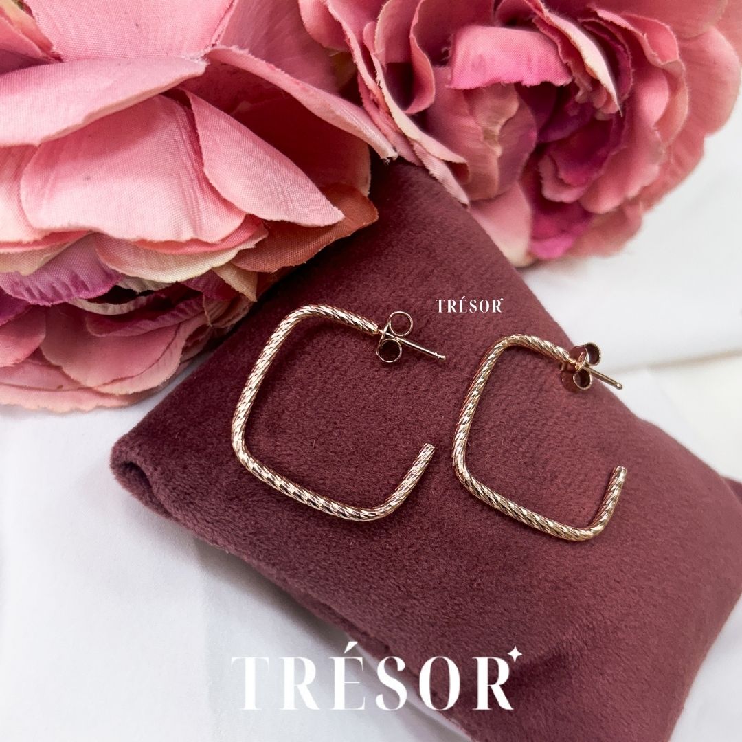 Italian Half Square Hoops