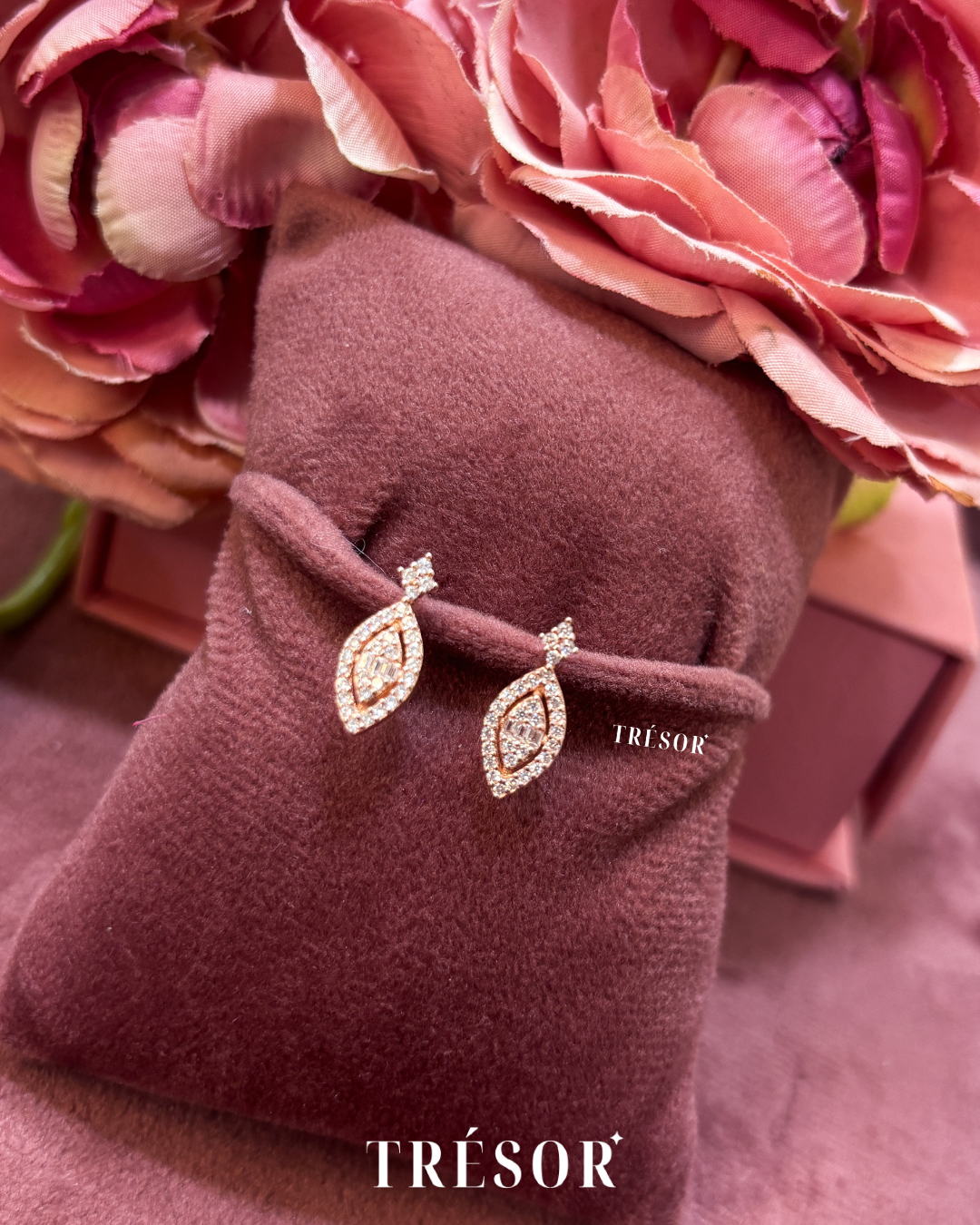 Marquise Drop Studs