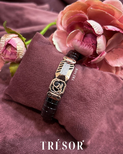 Black Men's Bracelet (Om)