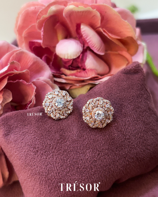 Twisted Flower Big Studs