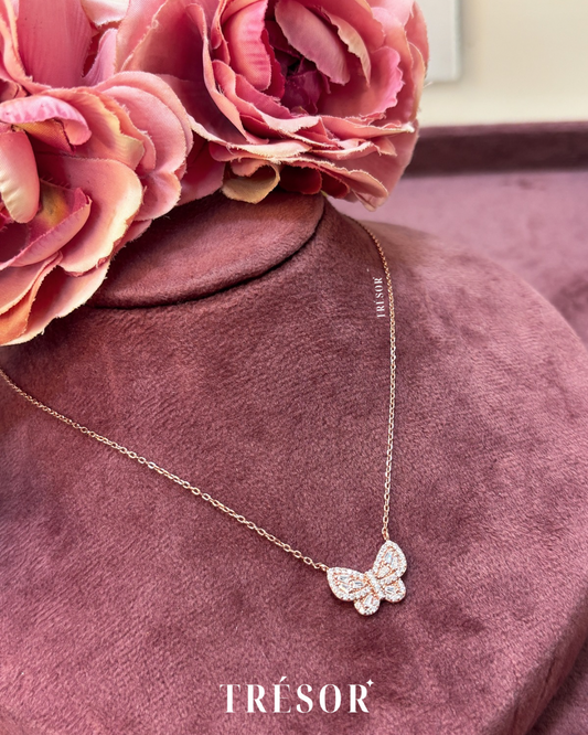 Butterfly Baguette Necklace