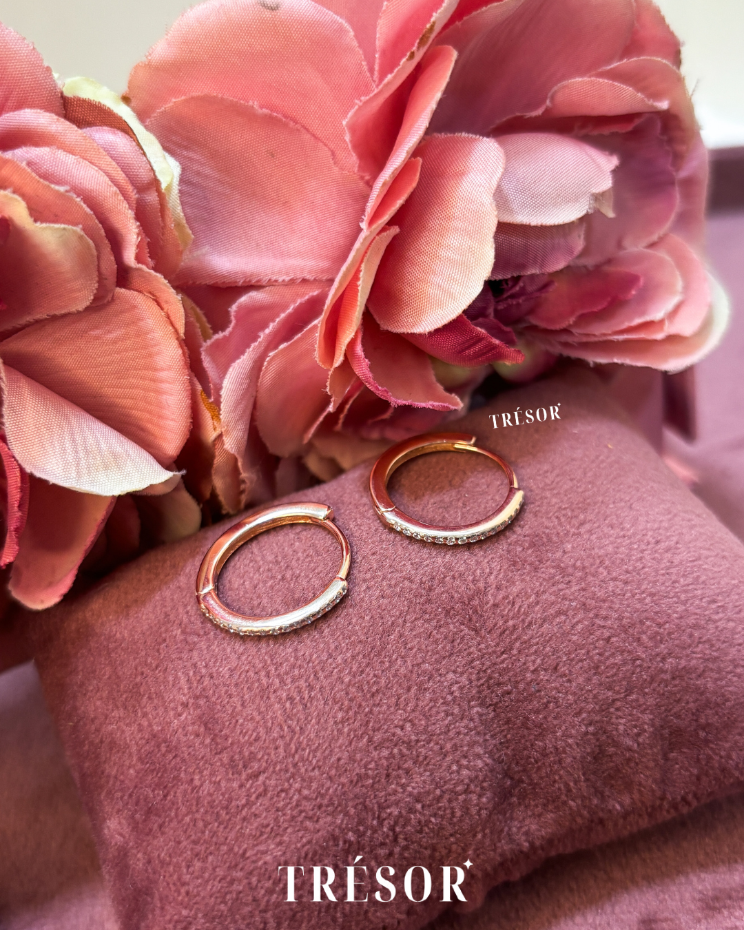 Classic Dainty Studded Hoops