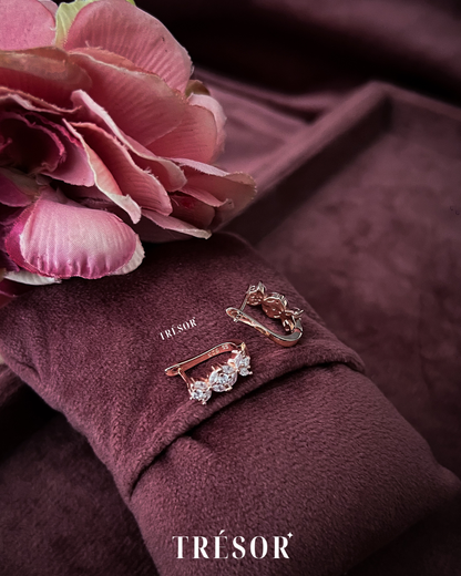 Marquise Leaves Studded Earrings