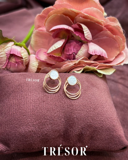 Rosé Orbit Studs