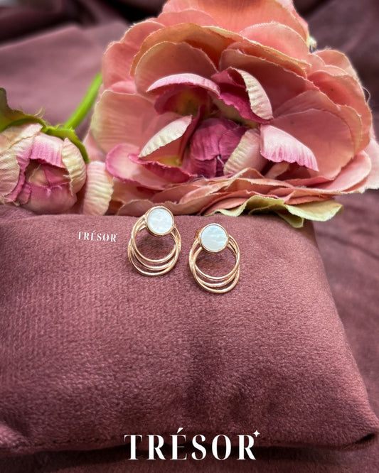 Rosé Orbit Studs