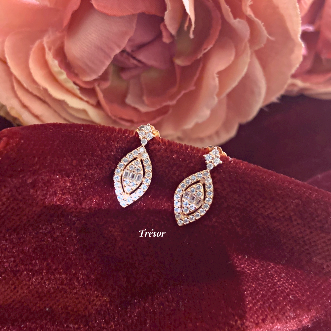 Marquise Drop Studs