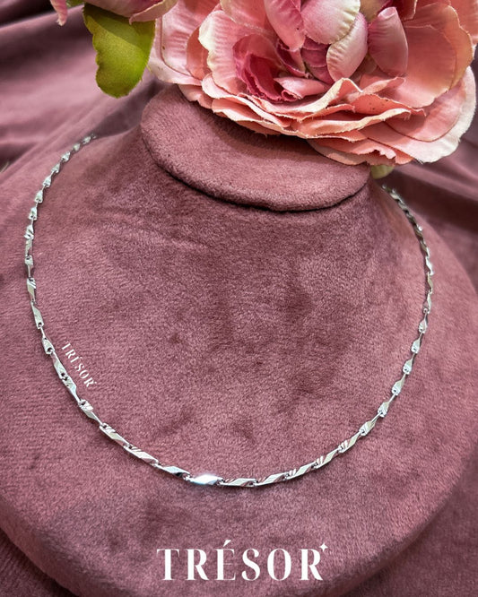 Mens Silver Thick Cut Chain