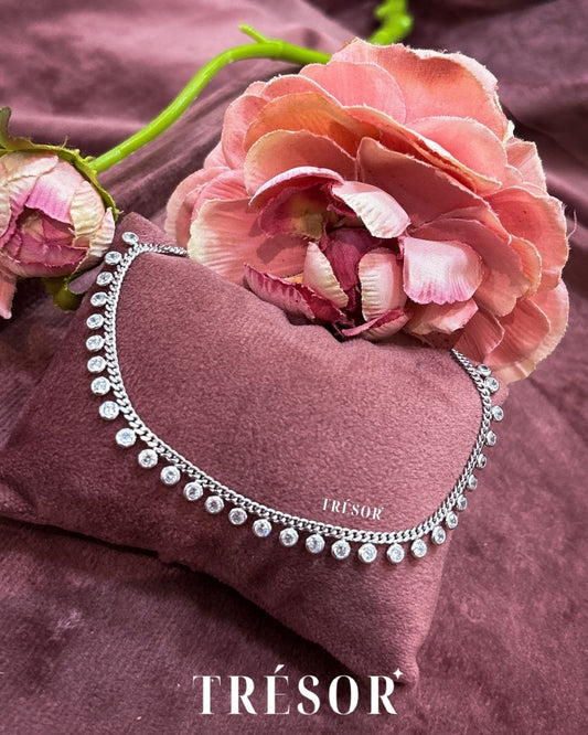 Studded Round Charms Anklet