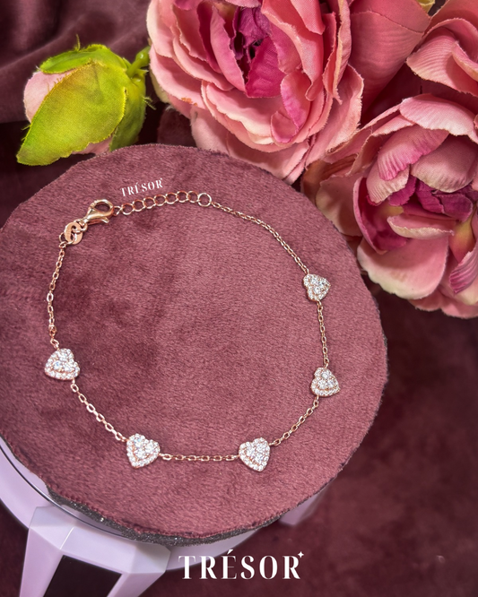 Halo Heart Bracelet
