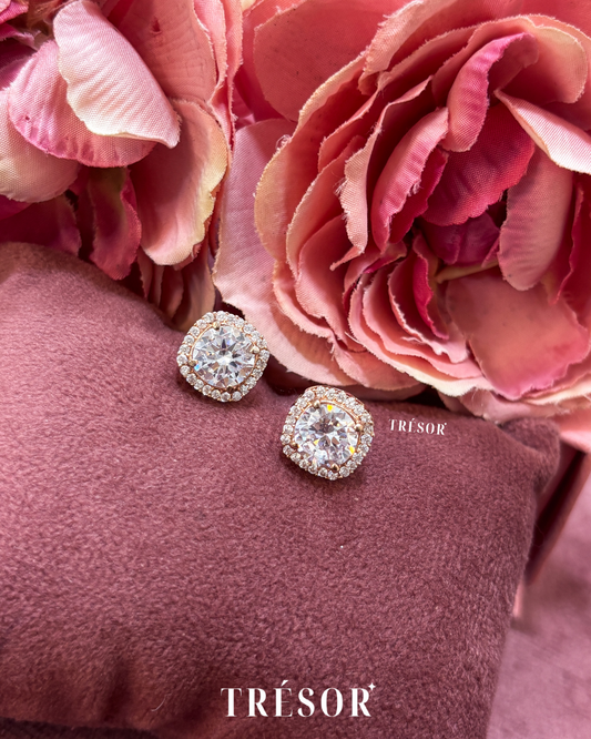 Halo Cushion Studs