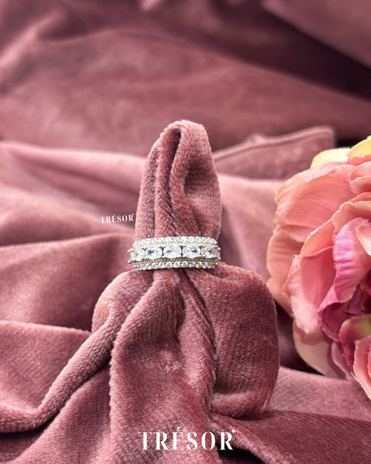Princess Half Band Ring