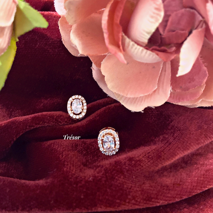 Halo Oval Studs