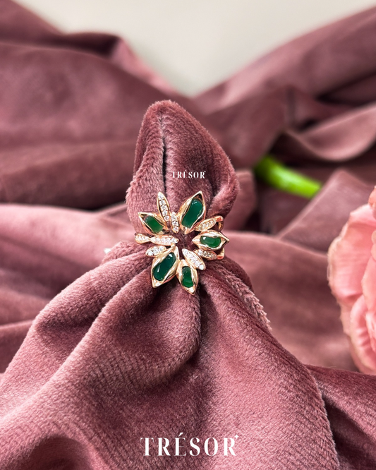 Green Flower Ring